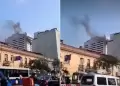 Cercado de Lima: Alarmante! Se registra fuerte incendio en edificio de la Av. Nicols de Pirola