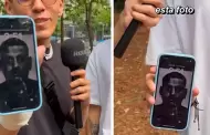 Joven sorprende al revelar que tiene como fondo de pantalla el rostro de su asaltante: "Para reconocerlo"