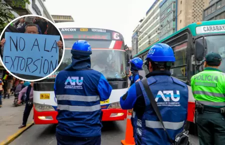 ATU atender denuncias de extorsin al transporte pblico.