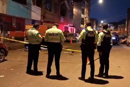 Balacera en Cercado de Lima deja dos fallecidos y cuatro heridos.