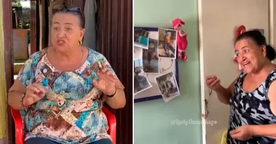 Mujer emprende vendiendo chismes en su barrio.