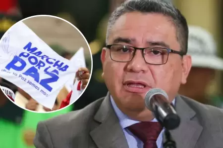 Ministro Santivez convoca a 'marcha por la paz'.