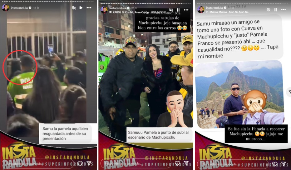 Pamela Franco y Christian Cueva estarían juntos en Machu Picchu.