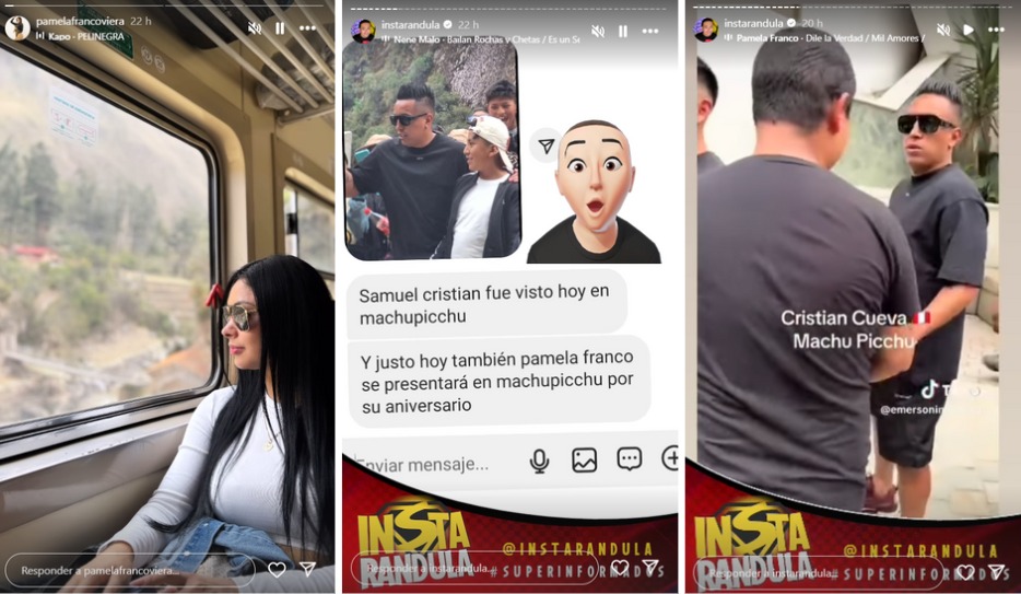 Pamela Franco y Christian Cueva estarían juntos en Machu Picchu.