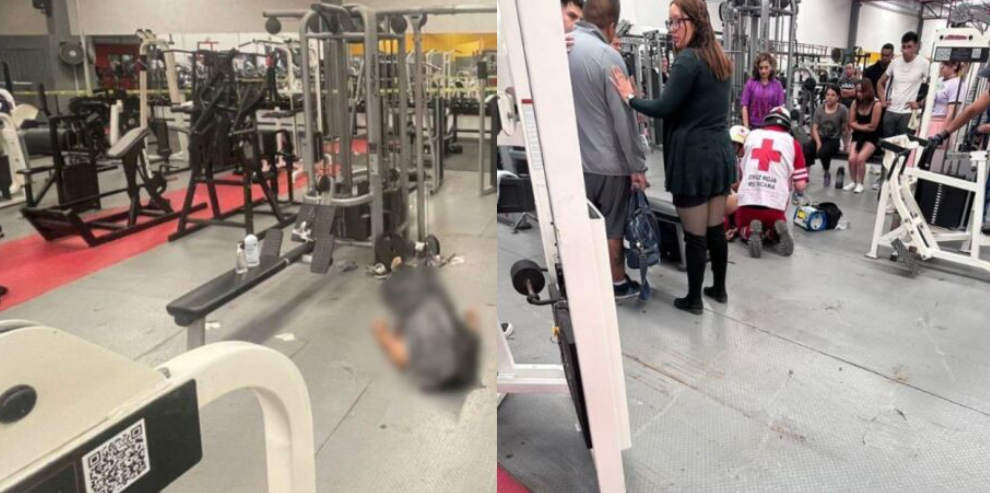 Hombre fallece en gimnasio al tratar de usar mquina de fuerza en Bolivia.