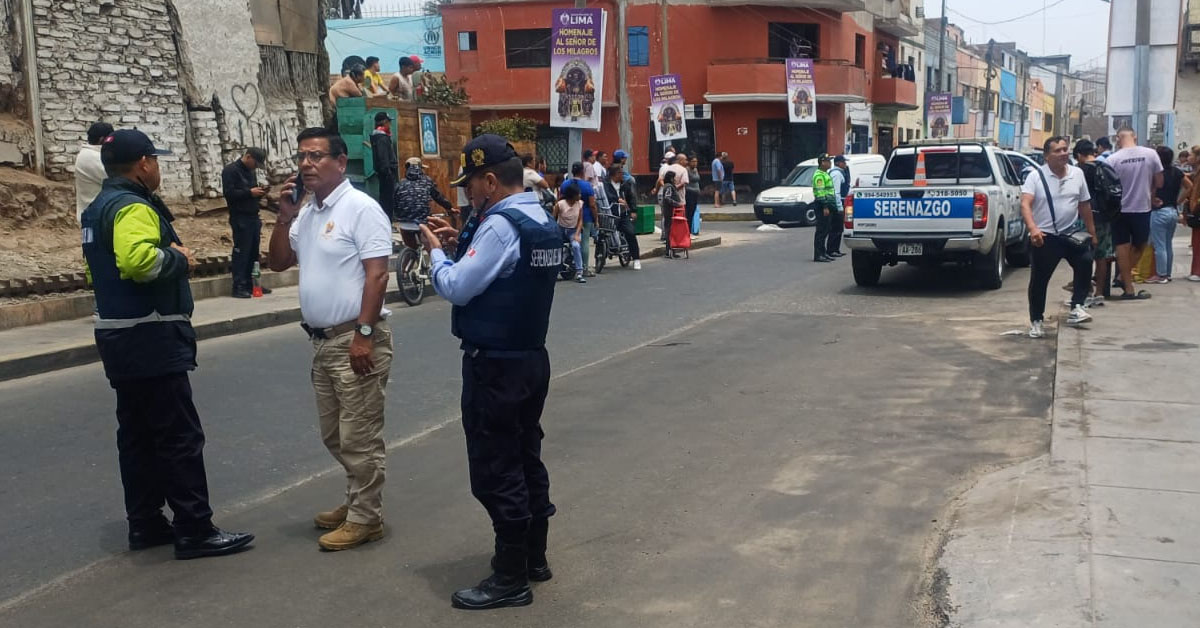 Tensos momentos se vivieron en Barrios Altos.