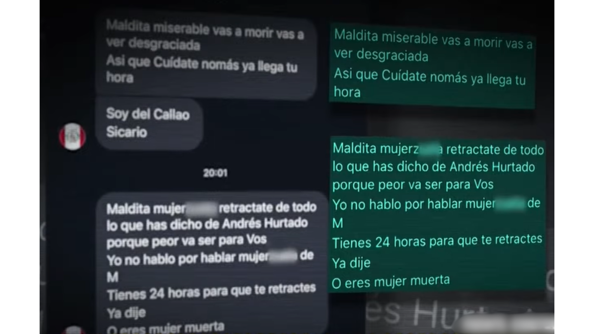 Ana Siucho recibi fuertes amenazas de muerte.