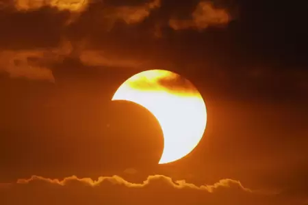 Eclipse solar en Per, hoy 2 de octubre.