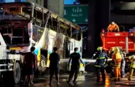 Terrible! Bus escolar se incendi con 44 pasajeros: Se reportaron ms de 20 fallecidos