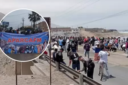 Paro de pescadores artesanales en Tacna.