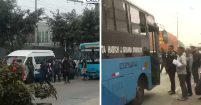 Paro de transportistas en el Callao