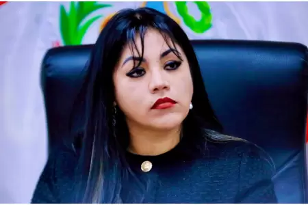 Congresista Vivian Olivos confiesa que es vctima de extorsin