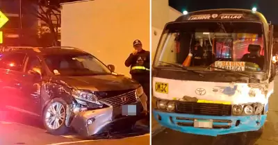 Accidente en San Isidro deja siete heridos.