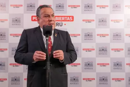 Gustavo Adrianzn sobre Dina Boluarte