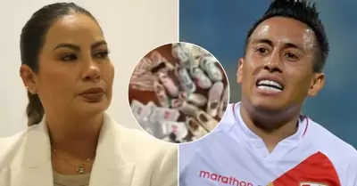 Pamela Lpez reclama a Christian Cueva.