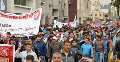 Capeco respalda marcha nacional de gremios construccin civil.