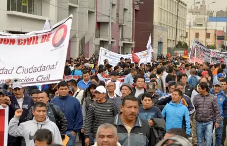 Capeco respalda marcha nacional de gremios construccin civil.