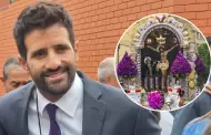 Stefano Peschiera es fiel devoto del Seor de los Milagros: "Gracias a l tenemos medallas"