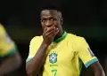 Vinicius Junior se lesion y ser baja en Brasil para enfrentar a Chile y a la Seleccin Peruana