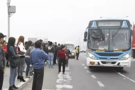 Qu lneas de transporte no circularan por el paro nacional?