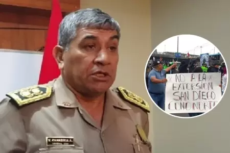 Comandante Zanabria asegura resguardo policial ante paro de transportistas