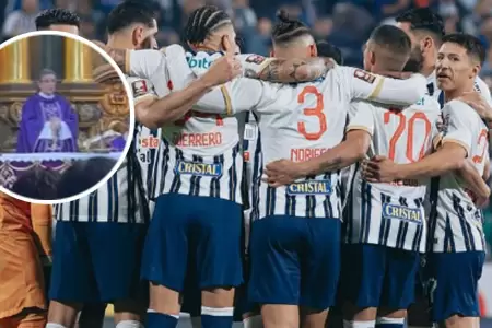 El plantel de Alianza lima recibi un jaln de orejas en la misa por el Seor de