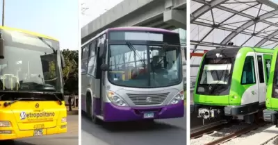 Linea 1, Metropolitano y Corredores operarn con normalidad