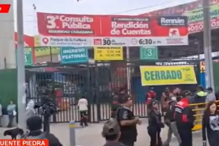 El Mercado Huamantanga se sum a las protestas por el paro general.