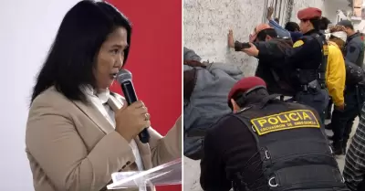 Keiko Fujimori pide medidas contra la criminalidad.