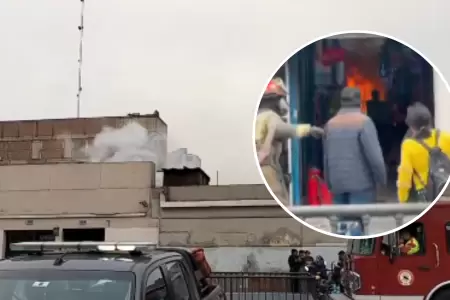 Incendio en Centro de Lima.