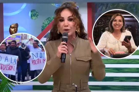 Janet Barboza arremete contra el gobierno.