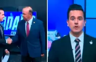 Despiden EN VIVO a conductor de noticiero e incmodo momento se vuelve viral: "Es tu ltimo da"