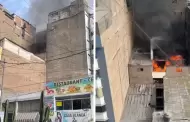 Gamarra en llamas!: Bomberos atienden incendio en el emporio comercial