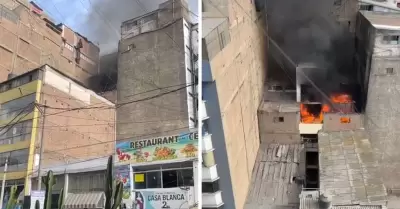 Incendio en Gamarra