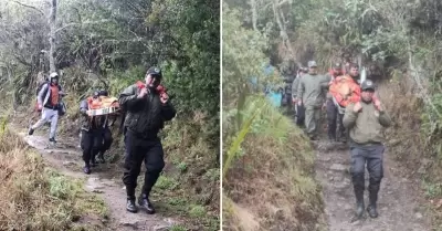 Extranjero muere en camino inca en Cusco.