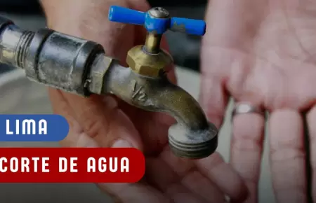 Sedapal anuncia corte de agua para hoy.