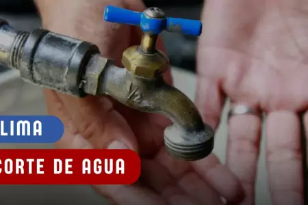 Sedapal anuncia corte de agua para hoy.