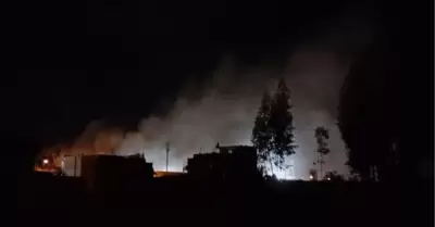 Incendio en penal de Huancayo