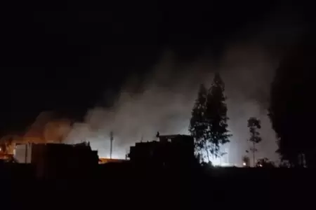 Incendio en penal de Huancayo