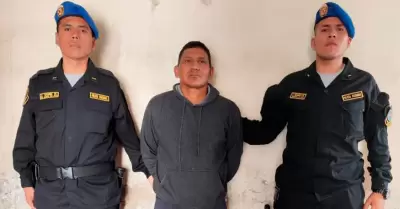 PNP captura a Ivn Quispe Palomino.