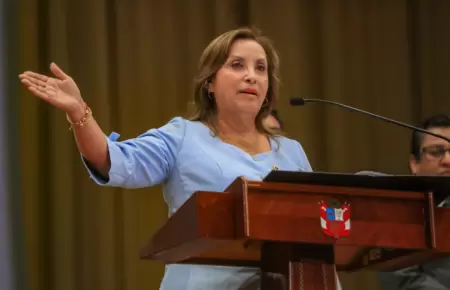 Dina Boluarte, presidenta de la Repblica.