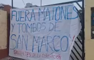 Protesta en San Marcos: Estudiantes reportan varios heridos tras agresin de presuntos infiltrados