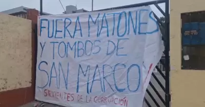 Protestas en San Marcos