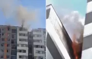 URGENTE! Voraz incendio consume departamento en el ltimo piso de un condominio en Cercado de Lima