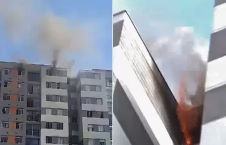 Se registra voraz incendio en Cercado de Lima.