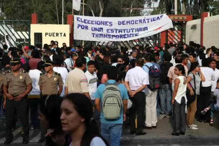 Alumnos sanmarquinos denuncian agresiones durante protestas en contra de eleccio