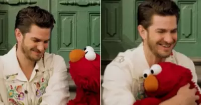 Andrew Garfield y Elmo hacen llorar a internet.