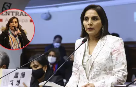 Patricia Jurez insta a Dina Boluarte a pronunciarse sobre el caso 'cofre'.