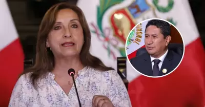 Dina Boluarte convers con la prensa tras ms de 100 das