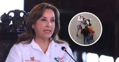 Dina Boluarte asegur que siente el cario de la gente cuando recorre el pas.